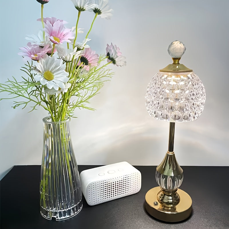 Art Deco Crystal Touch Table Lamp – product image 4