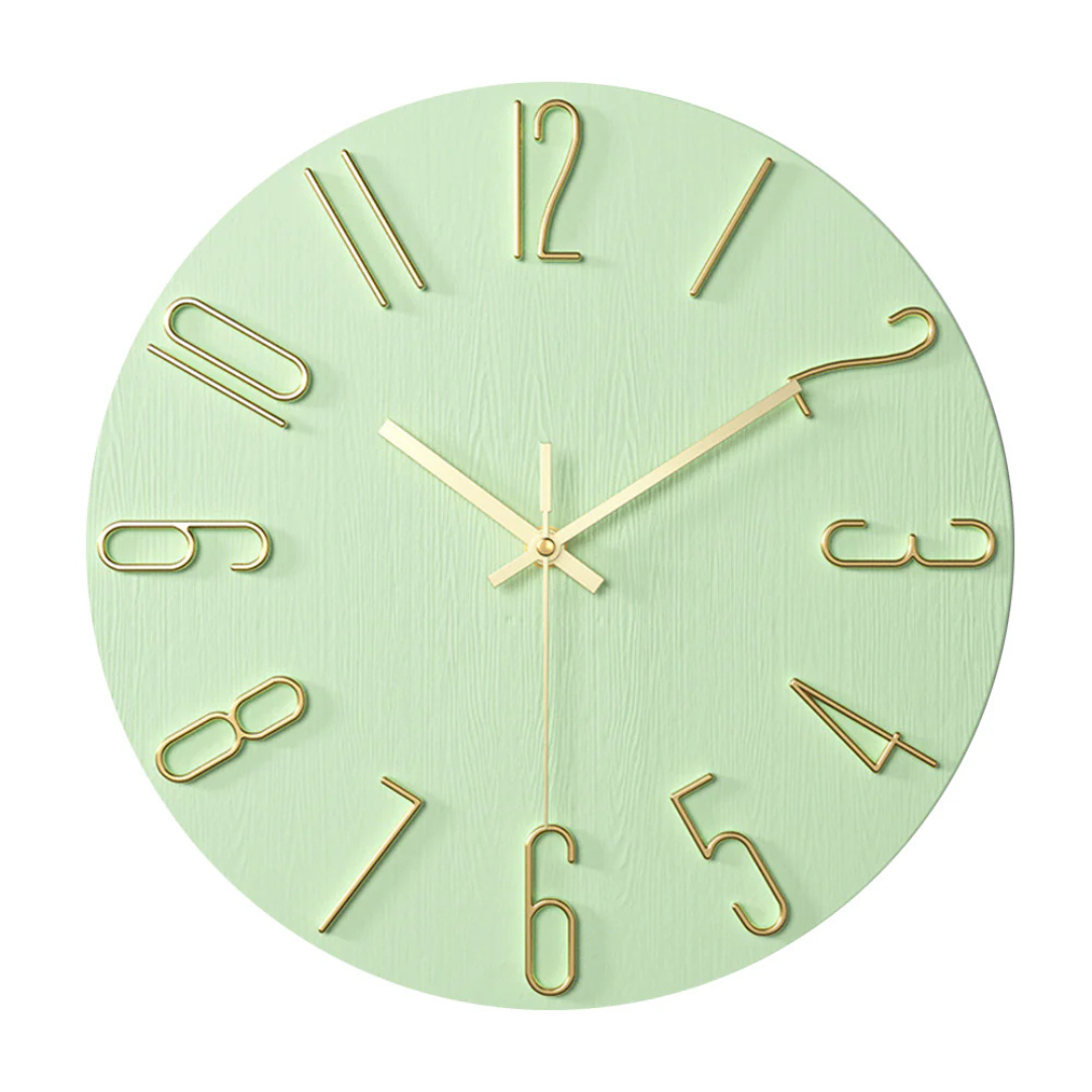 Noble Pastel and Gold Wall Clock – product image 10