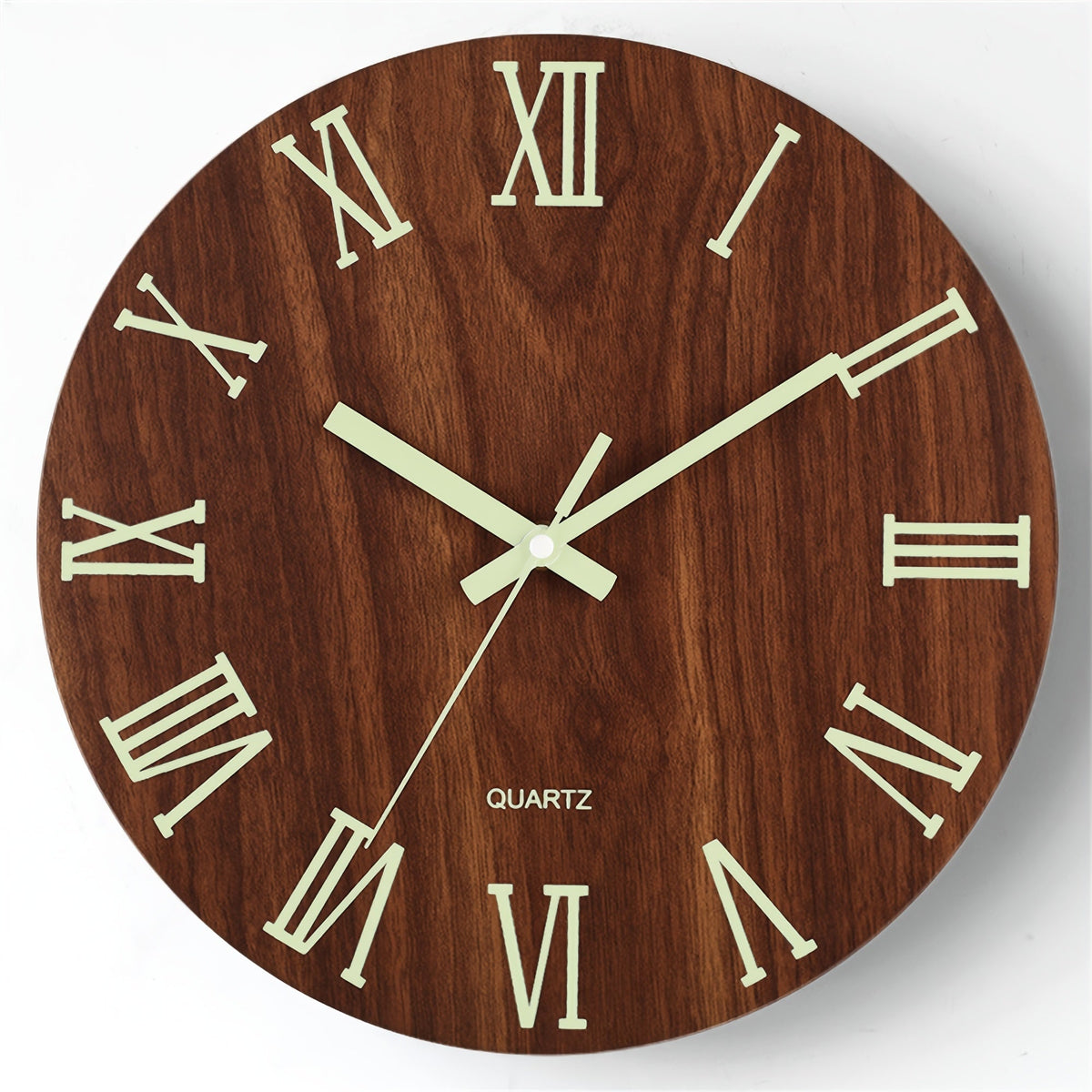 Walnut Luminous Wall Clock – product image 5