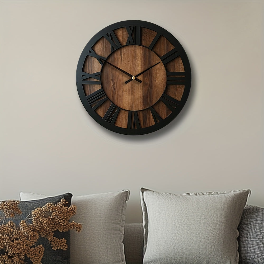Vintage Roman Numeral Wall Clock – product image 2