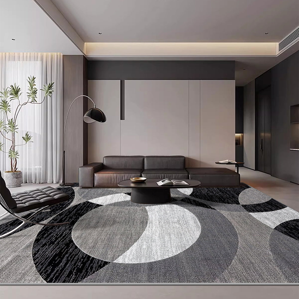 Orbit Weave Abstract Circle Rug – product image 3