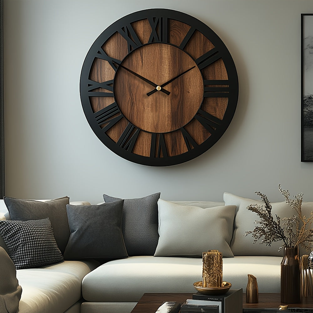 Vintage Roman Numeral Wall Clock – product image 3
