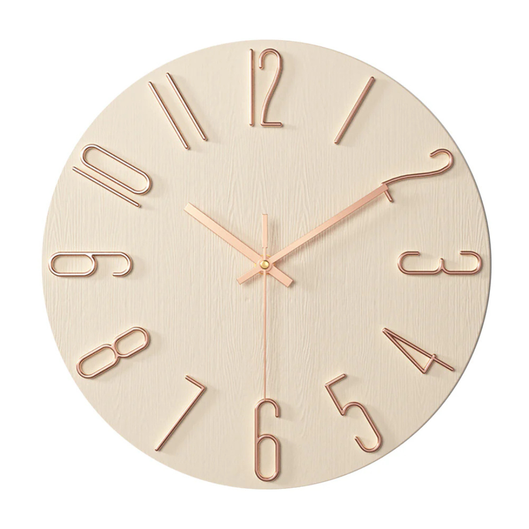 Noble Pastel and Gold Wall Clock – product image 9