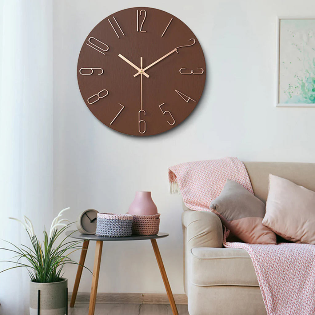Noble Pastel and Gold Wall Clock – product image 2