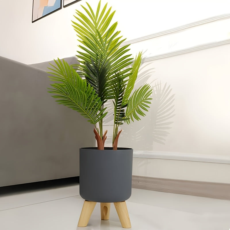 Round Planter with Wooden Legs – product image 6
