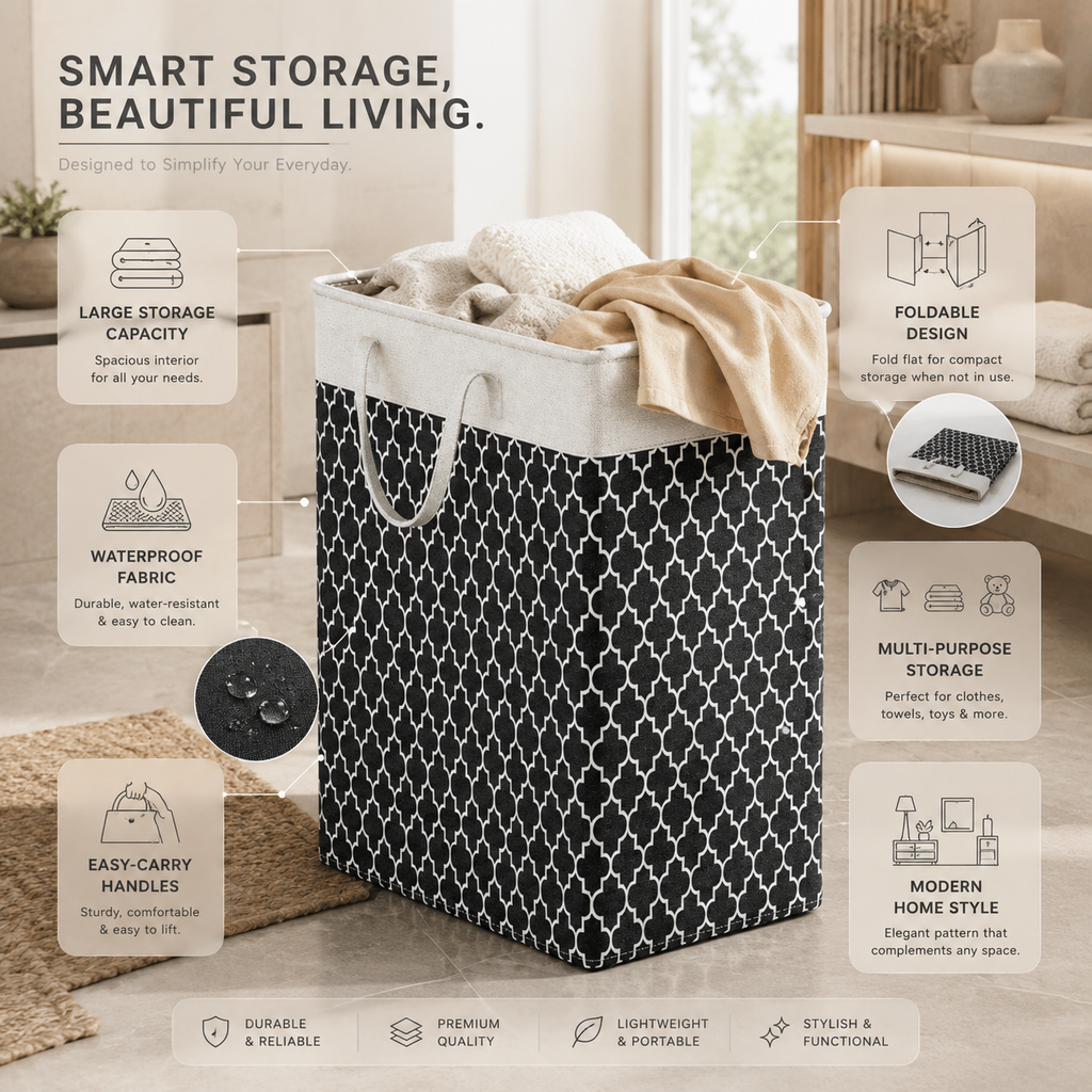 Lauva 75L Waterproof Laundry Basket – product image 4
