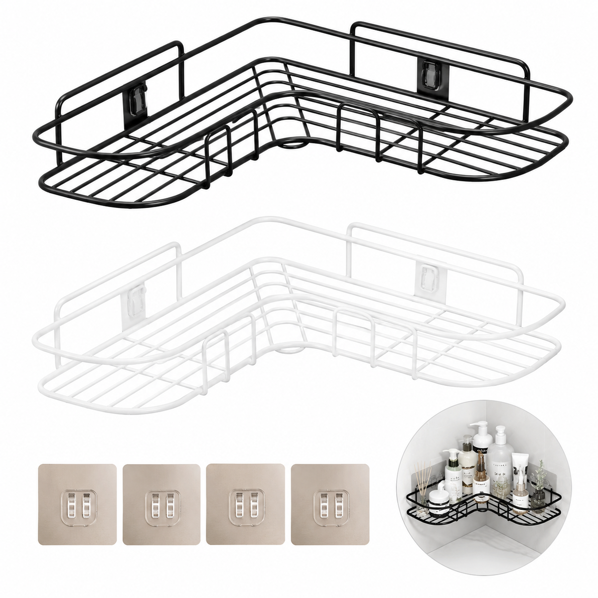 Rustproof Corner Shower Shelf – product image 5