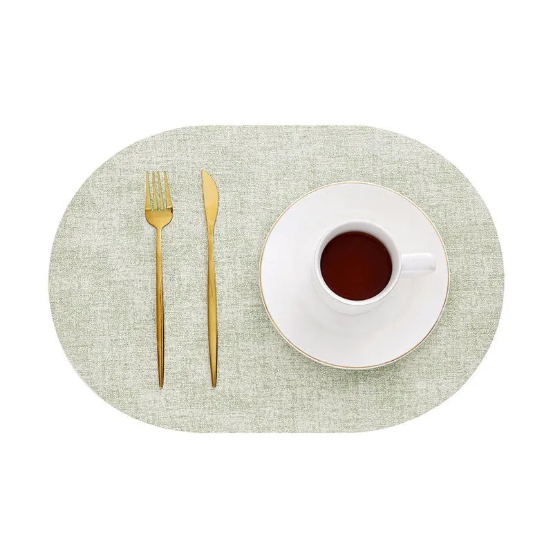 LinoMat Oval Faux Leather Placemats – product image 11