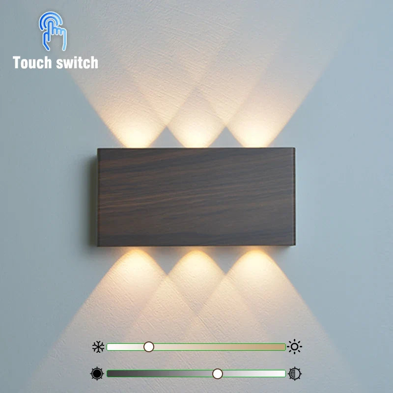 LumiBlock Wood Grain Wall Lamp – product image 9