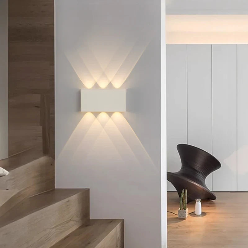 LumiBlock Wood Grain Wall Lamp – product image 3