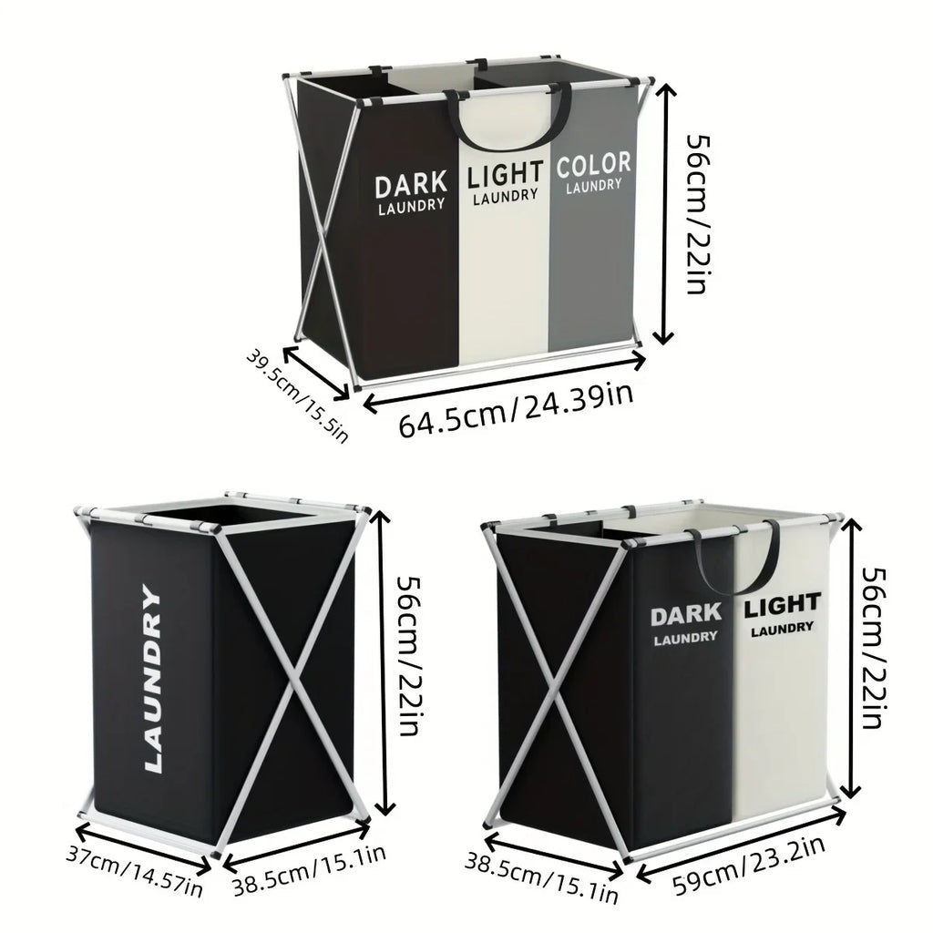 TriSort Sectioned Laundry Hamper – product image 4