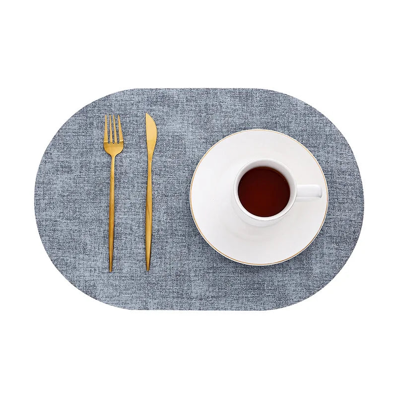 LinoMat Oval Faux Leather Placemats – product image 9
