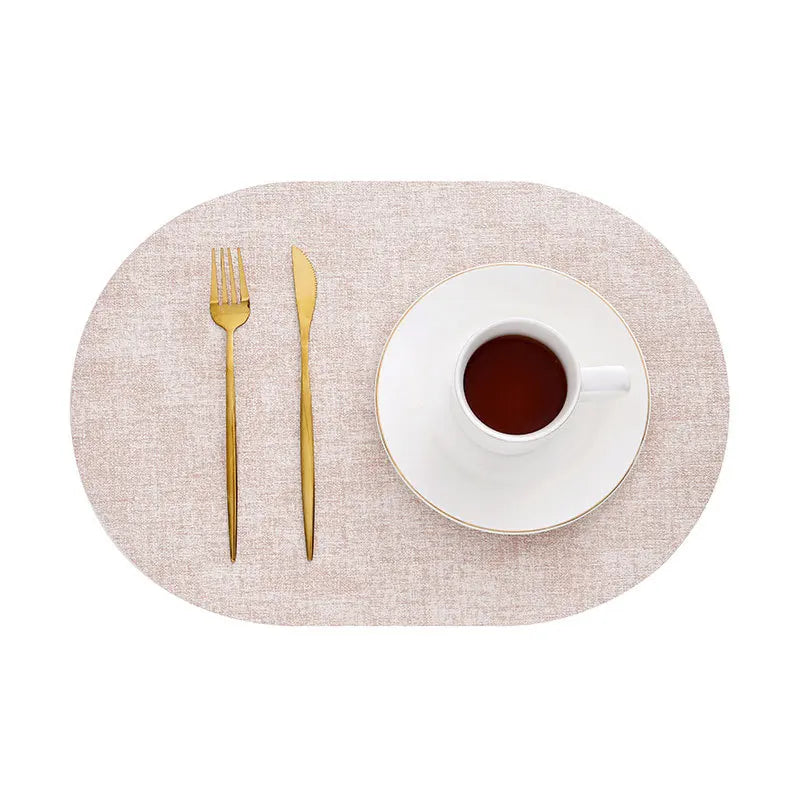LinoMat Oval Faux Leather Placemats – product image 12