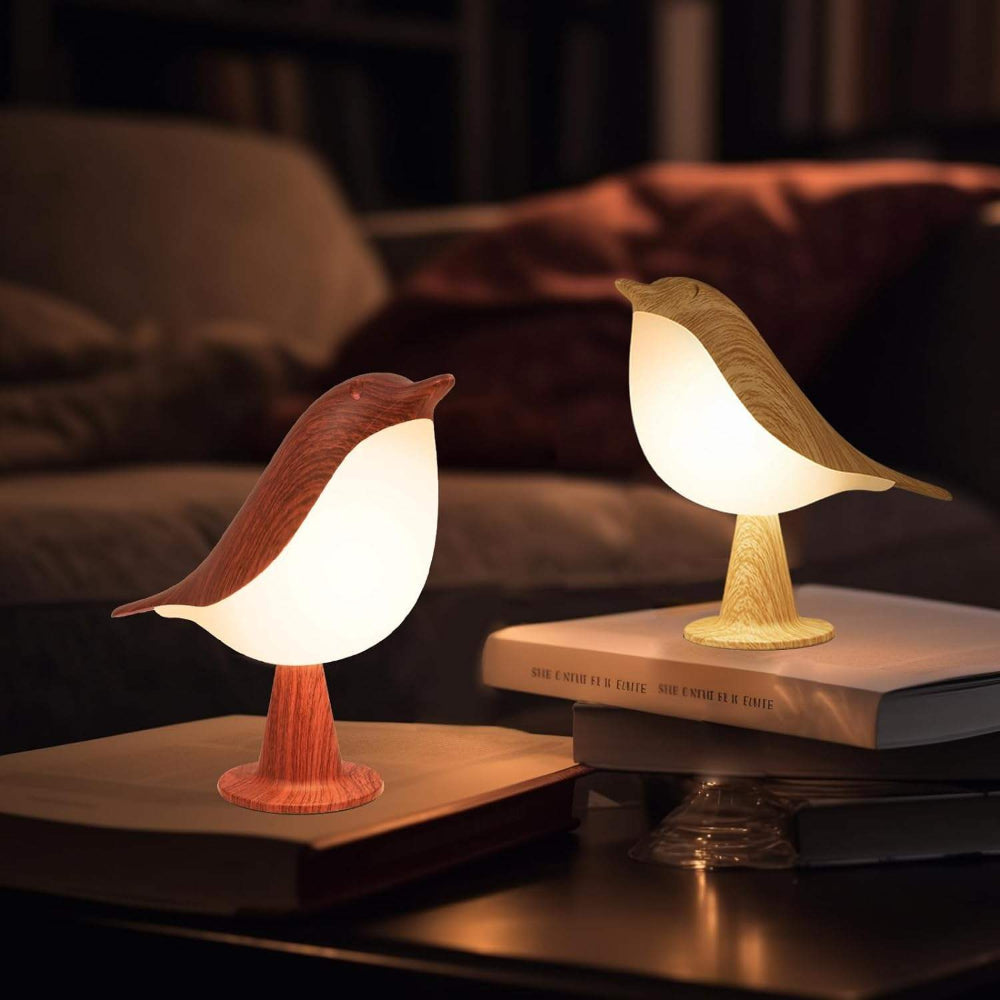 Wooden Bird Rechargeable Table Lamp – product image 2