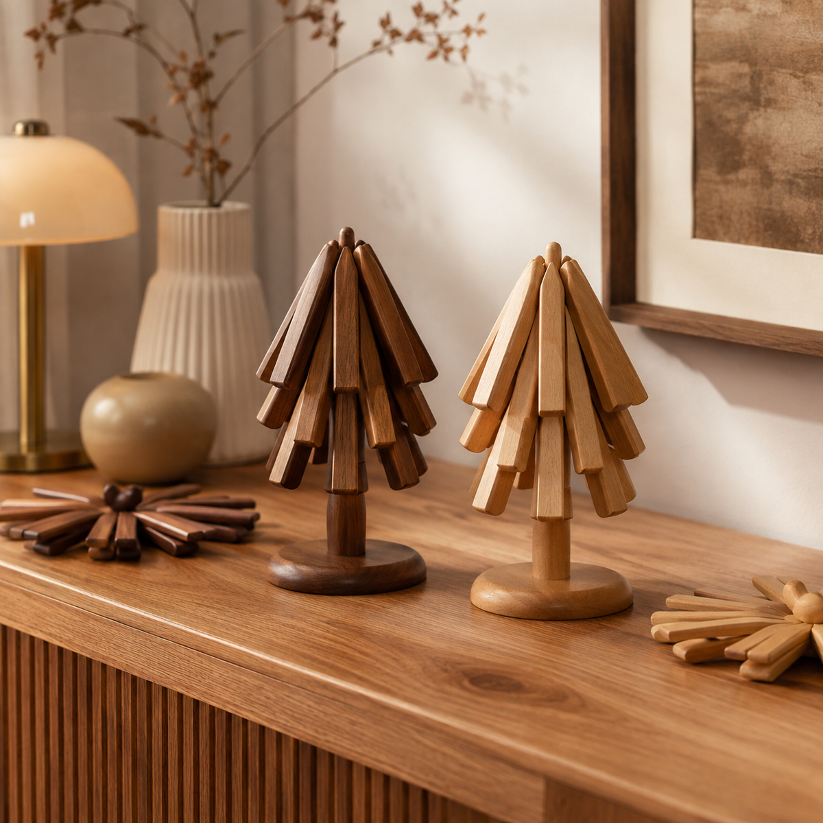 Foldable Wooden Table Mat – product image 3