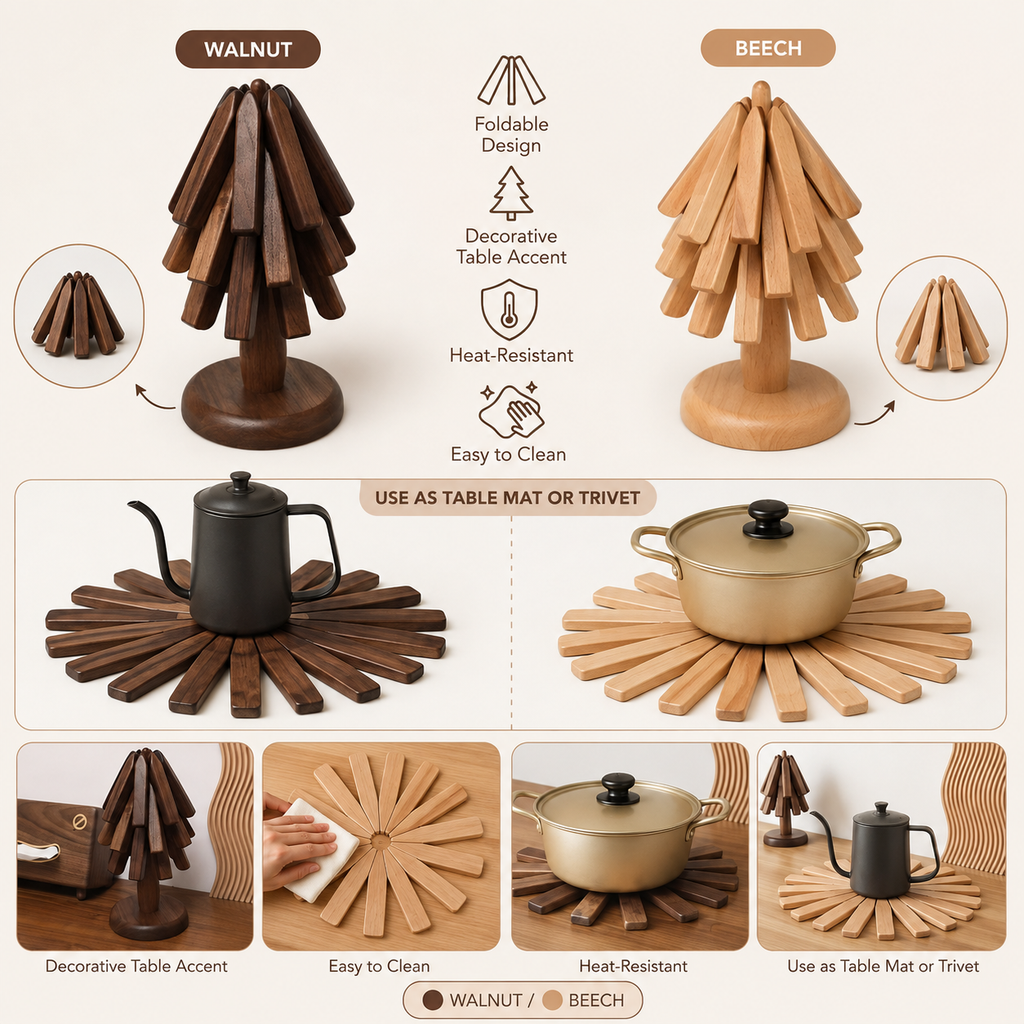 Foldable Wooden Table Mat – product image 8
