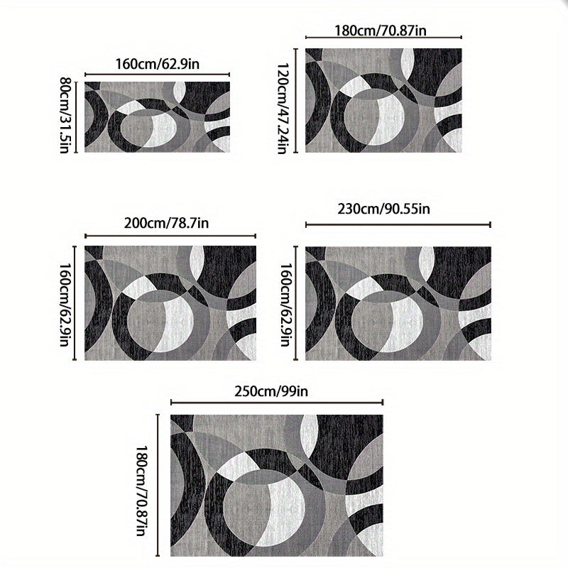 Orbit Weave Abstract Circle Rug – product image 4