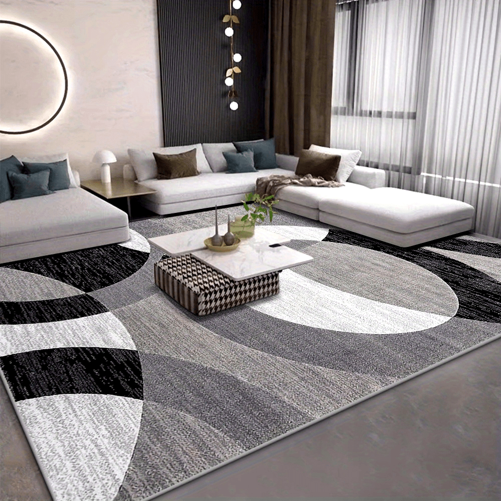 Orbit Weave Abstract Circle Rug – product image 2