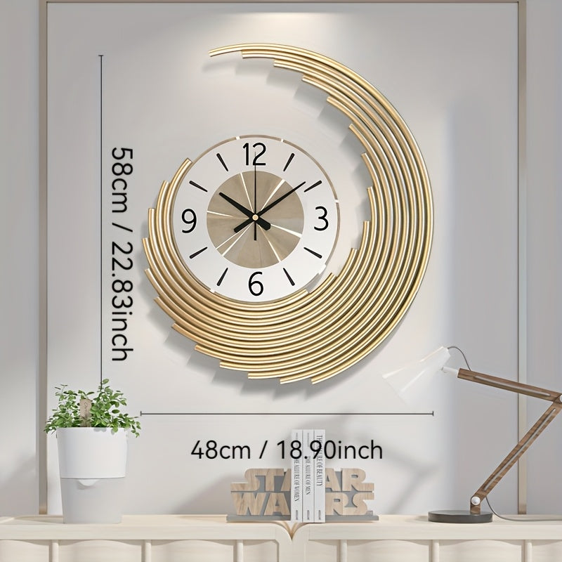 Layered 3D Metal Wall Clock – product image 7