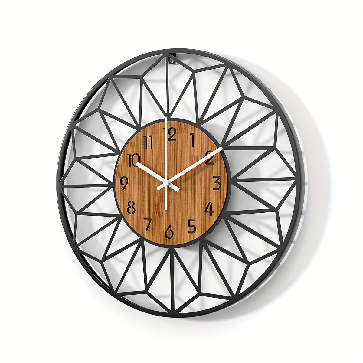 Metal and Wood Wall Clock – product image 12