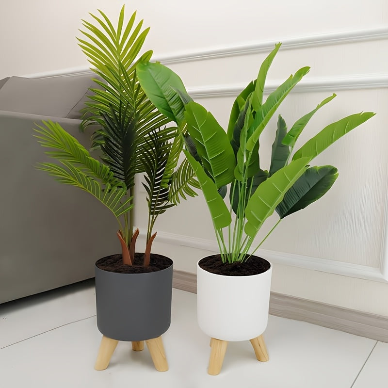 Round Planter with Wooden Legs – product image 9
