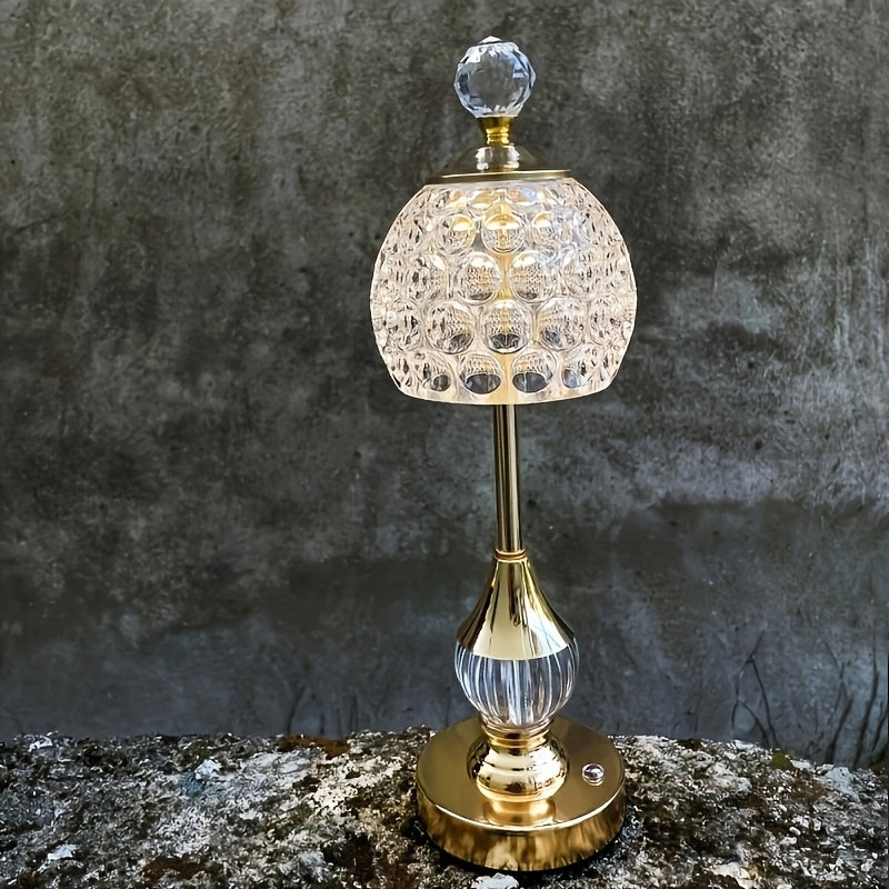 Art Deco Crystal Touch Table Lamp – product image 2