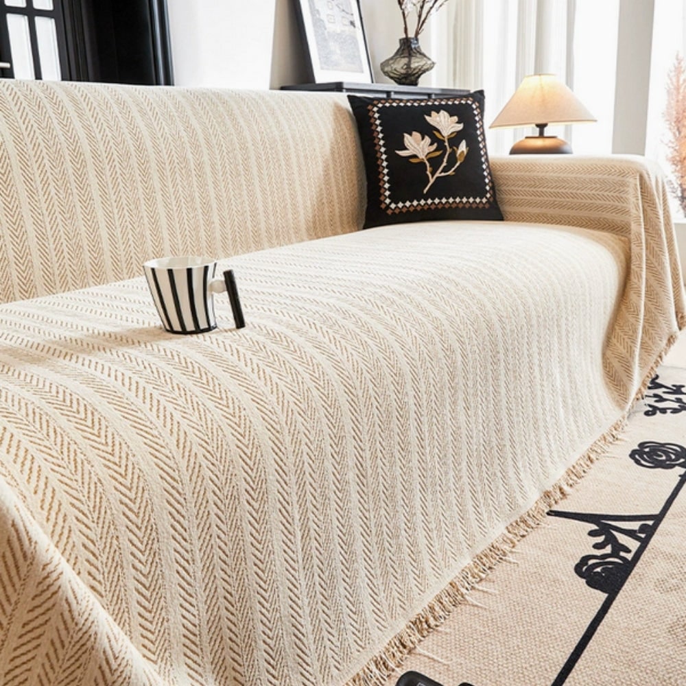 Chenille Herringbone Couch Cover – product image 2