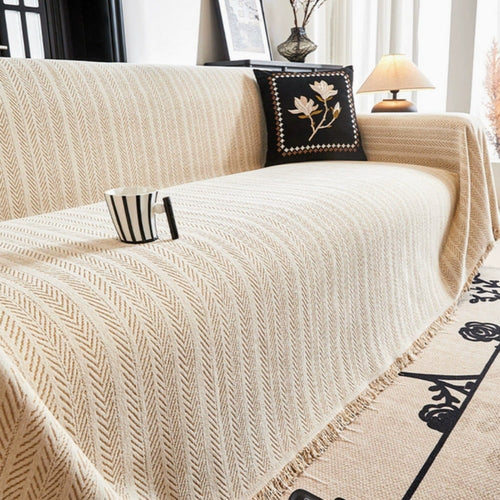 Chenille Herringbone Couch Cover – product image 2