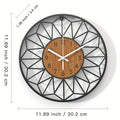 Metal and Wood Wall Clock – product image 8