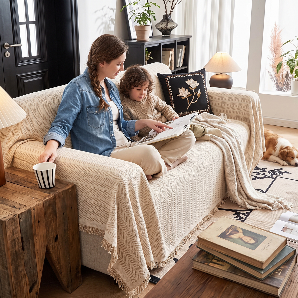 Couch Cover Sofa Cover Decorative Throw Blanket