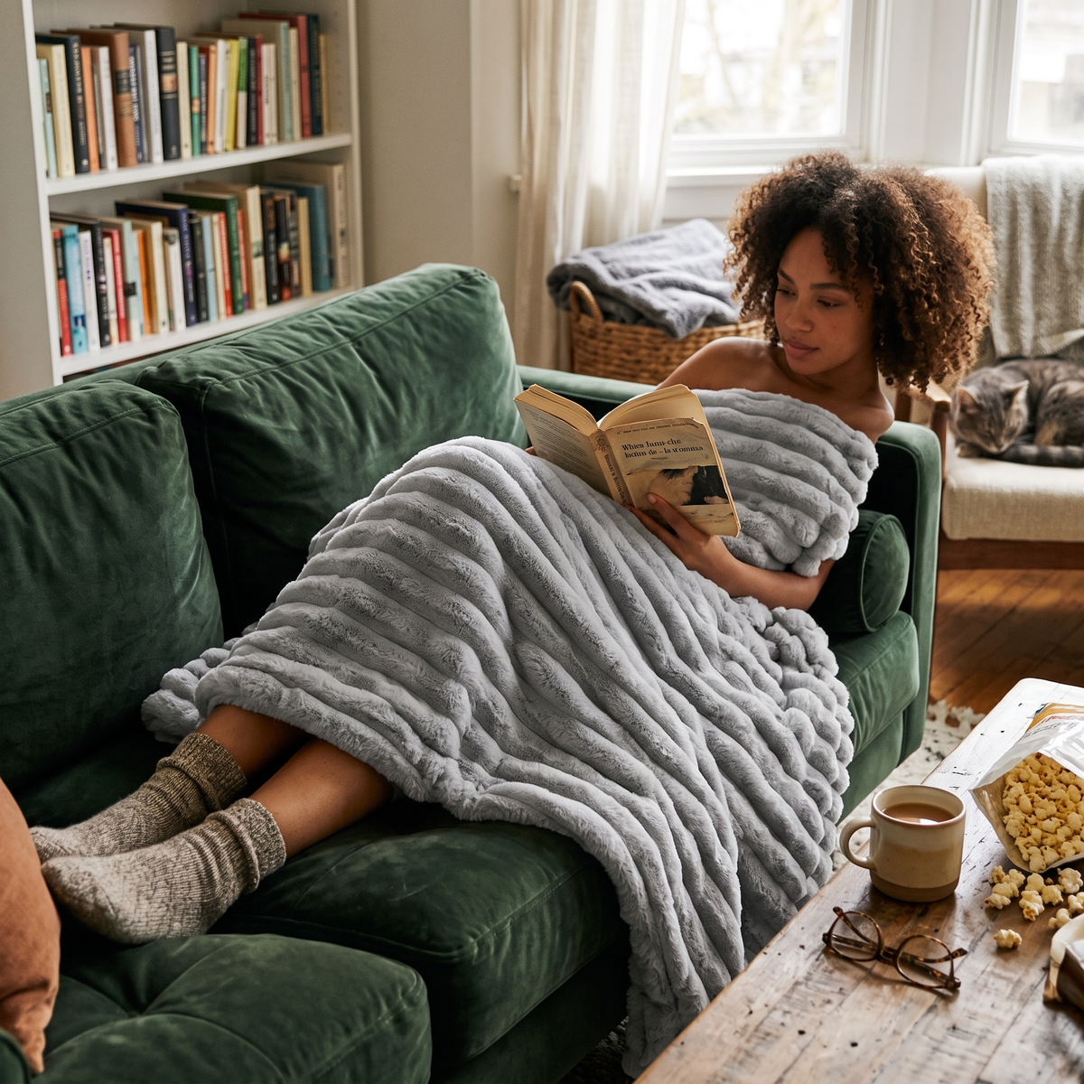 Winter Plush Throw