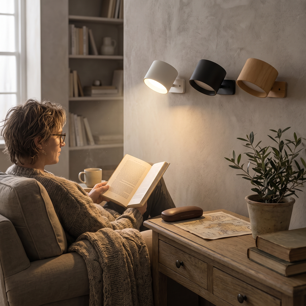 Magnetic Rechargeable Wall Light Adjustable Wireless Sleek