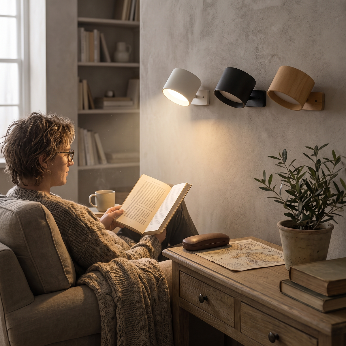 Magnetic Rechargeable Wall Light Adjustable Wireless Sleek