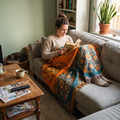 Reversible Fringe Throw