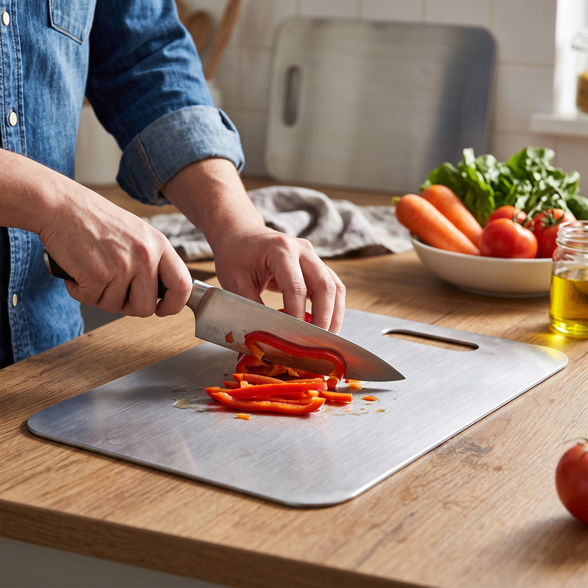 Titanium Cutting Board Durable Kitchen Tool Easy Clean
