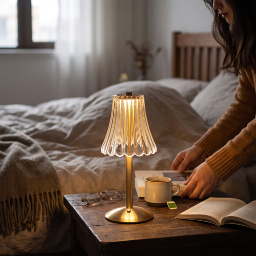 Crystal Cordless Table Lamp