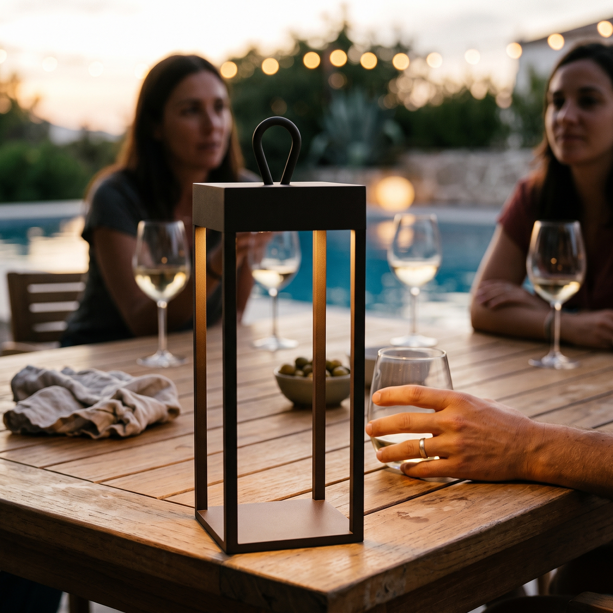 LED Table Lamp Outdoor Portable Rechargeable Touch Switch