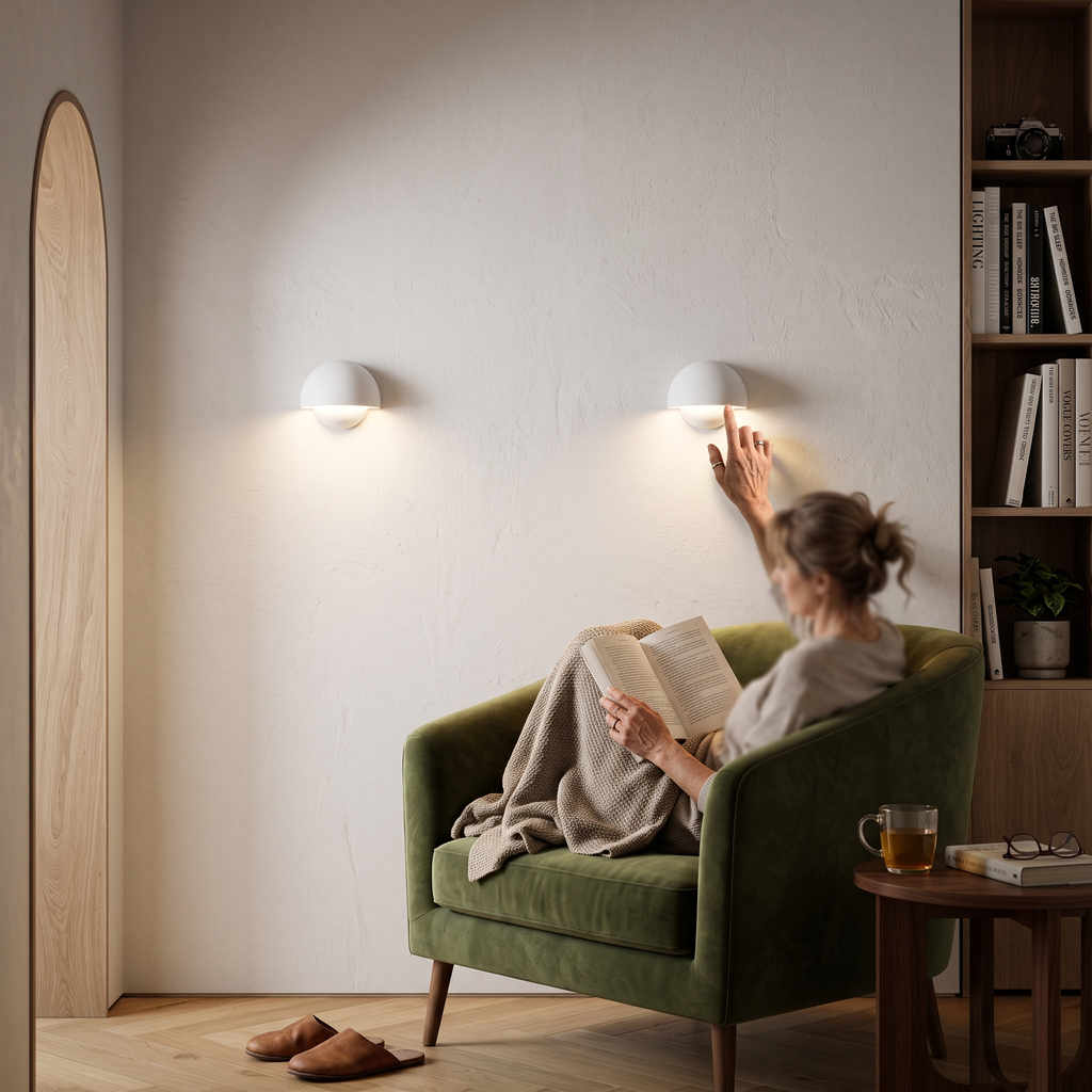 LED Wall Light Battery Powered Warm White Illumination