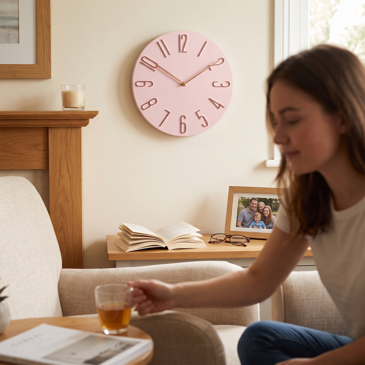 Silent Round Wall Clock