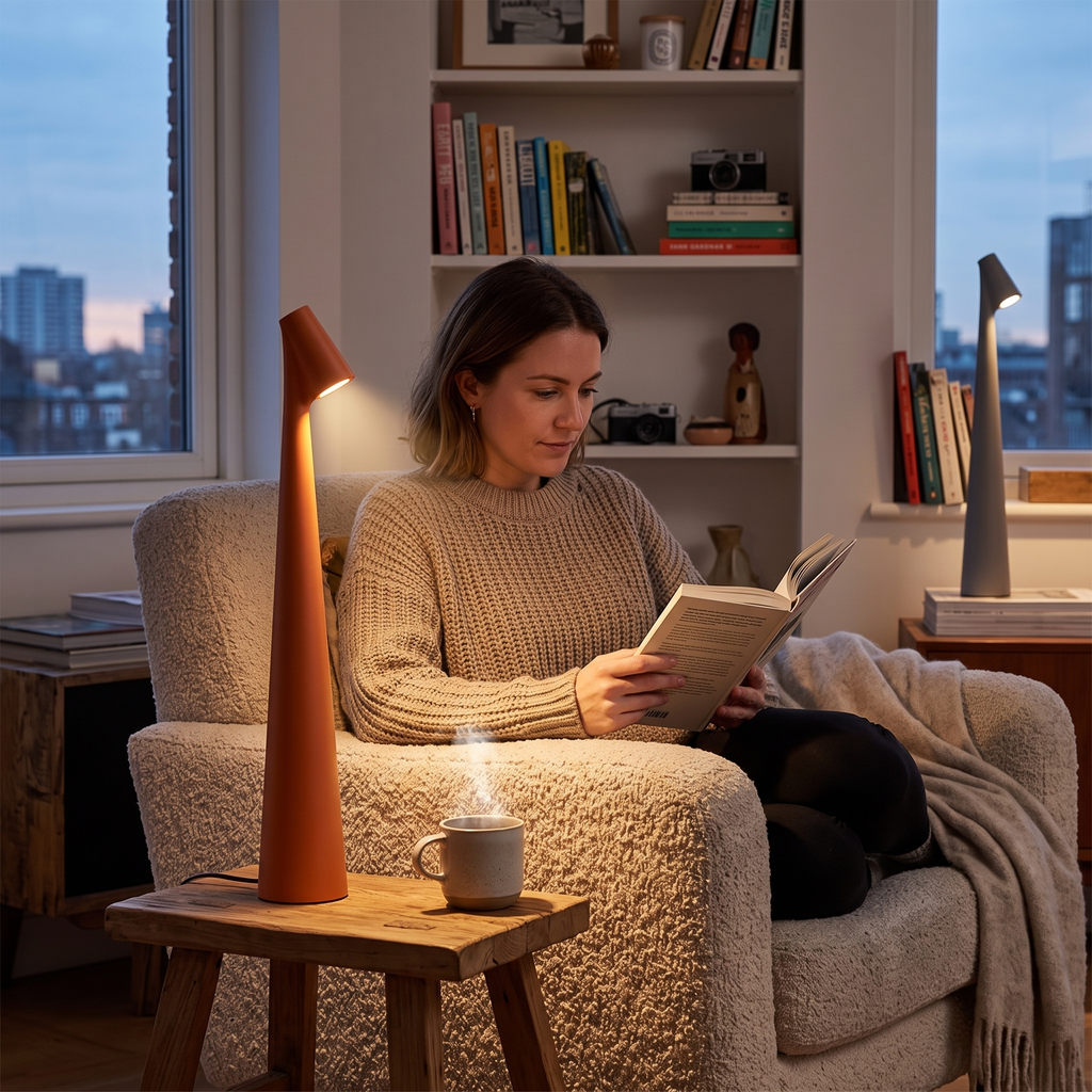 Glowora Rechargeable LED Table Lamp – touch dimmable cordless lamp