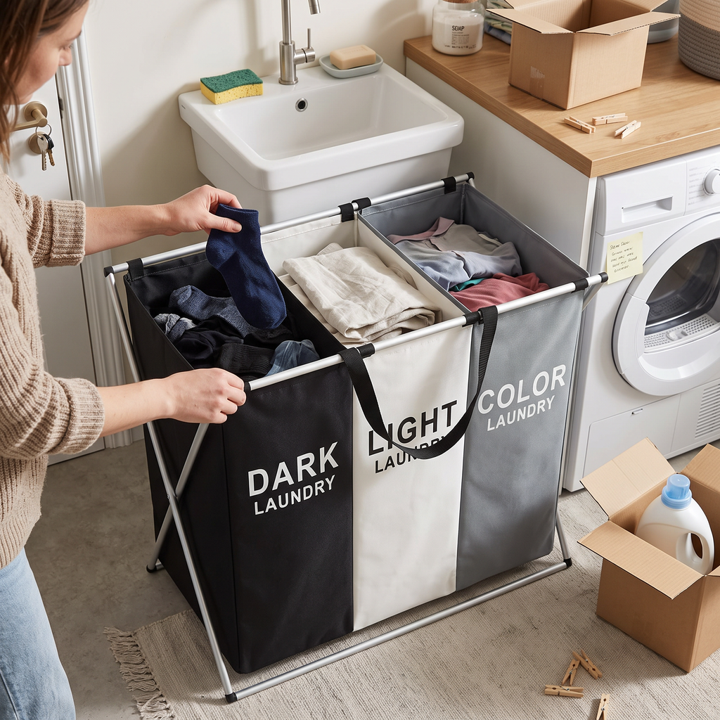 TriSort Laundry Hamper