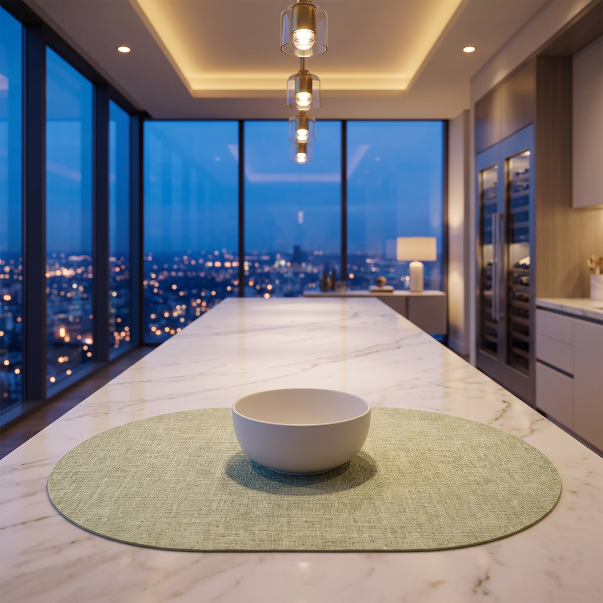 LinoMat Oval Placemats