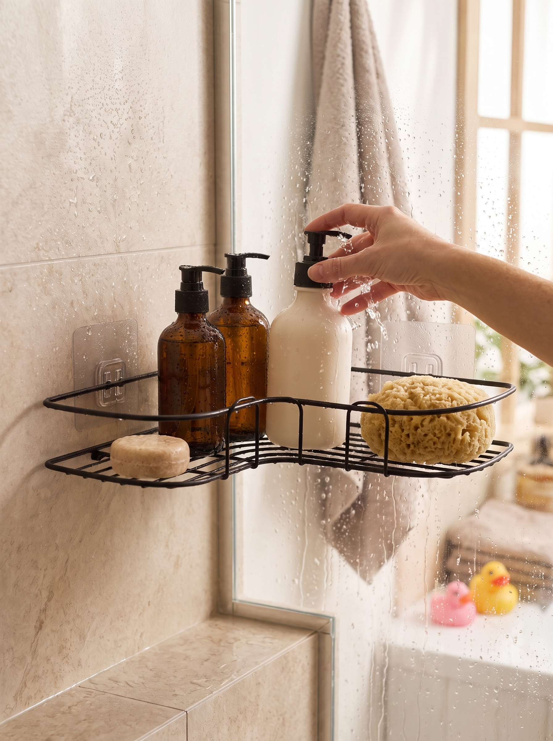 Rustproof Corner Shower Shelf Made For Daily Splashes