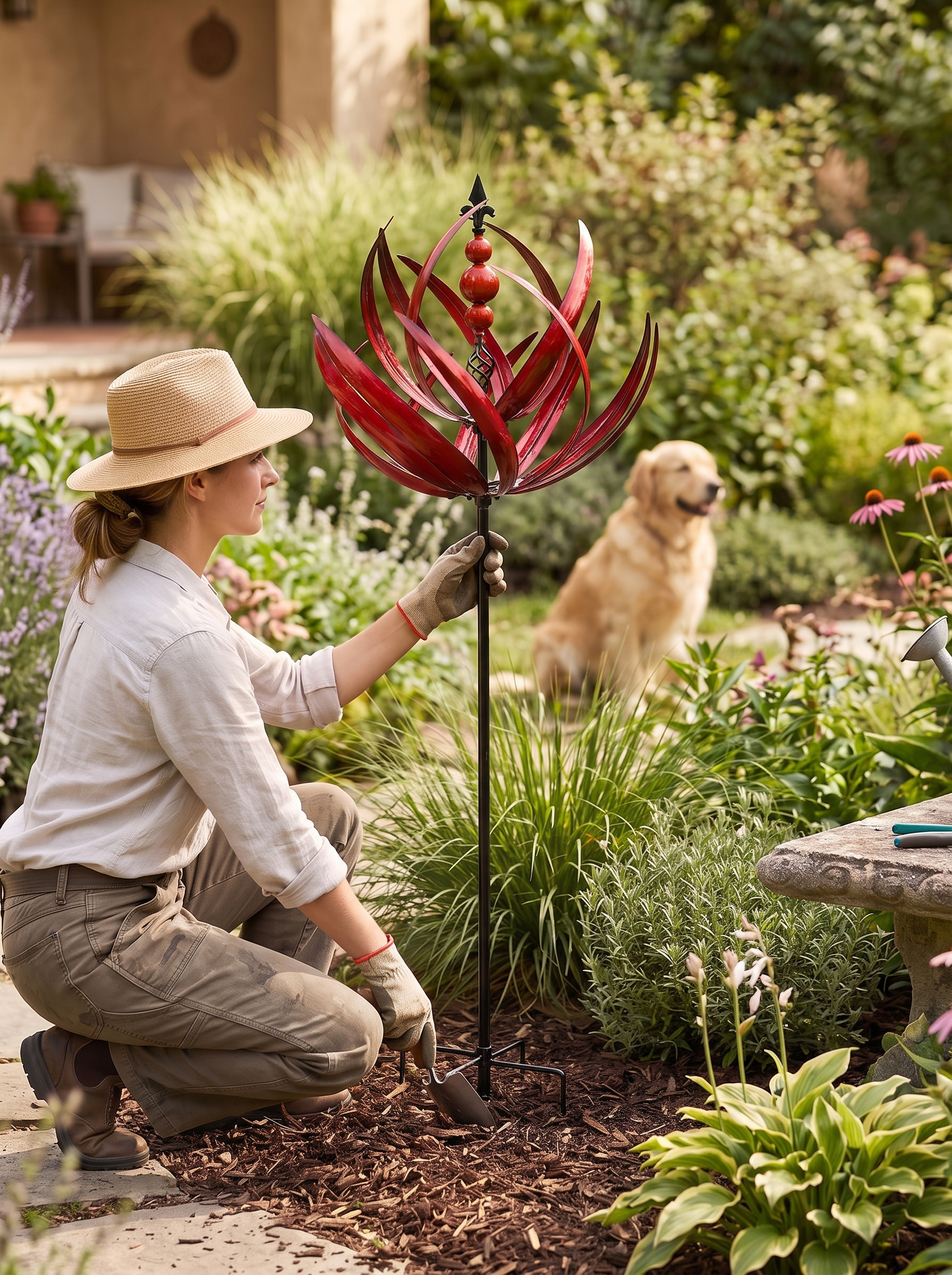 Weatherproof Garden Wind Spinner Bring Your Garden To Life