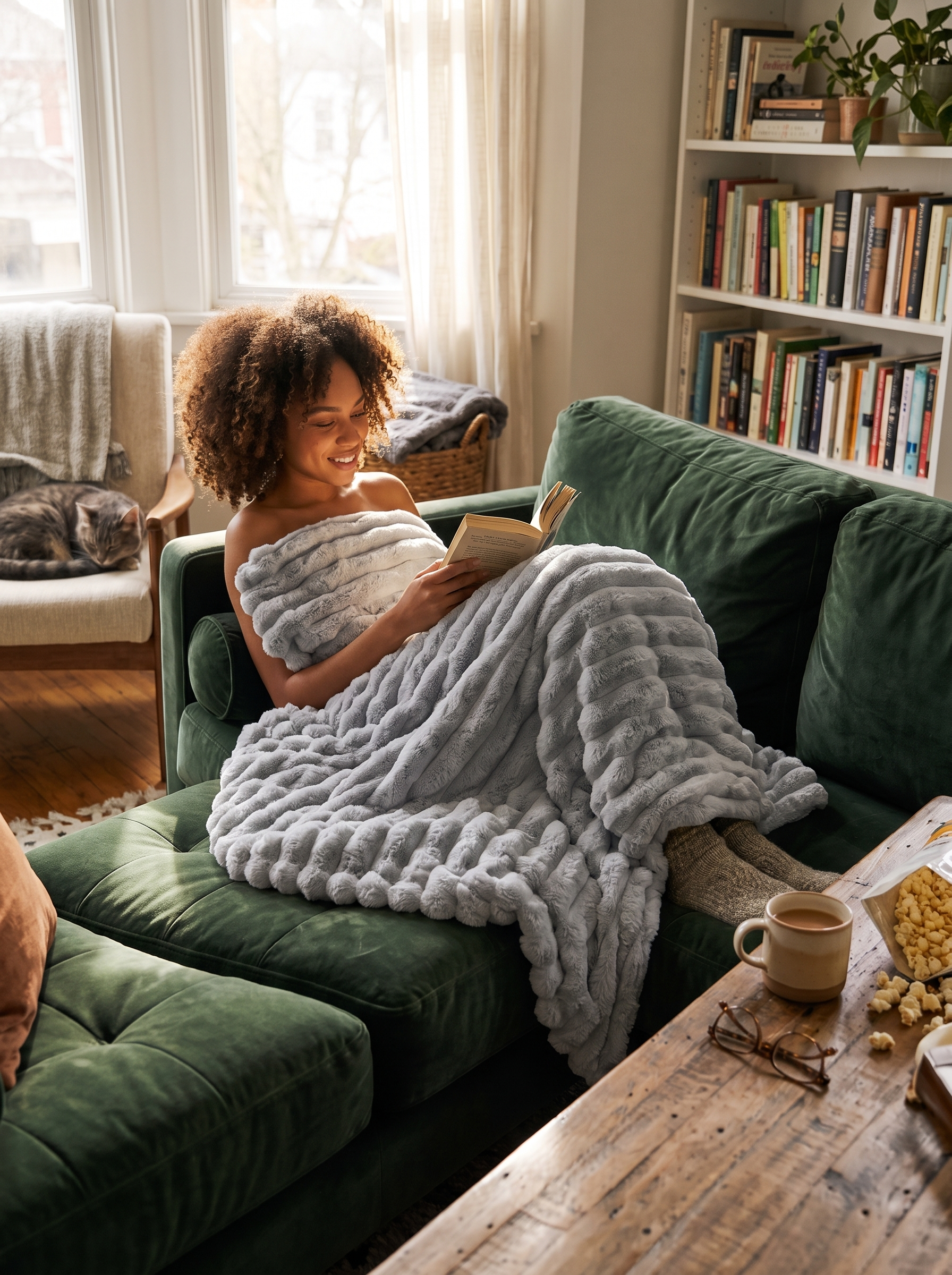 Winter Plush Fleece Throw Warmth Without The Weight