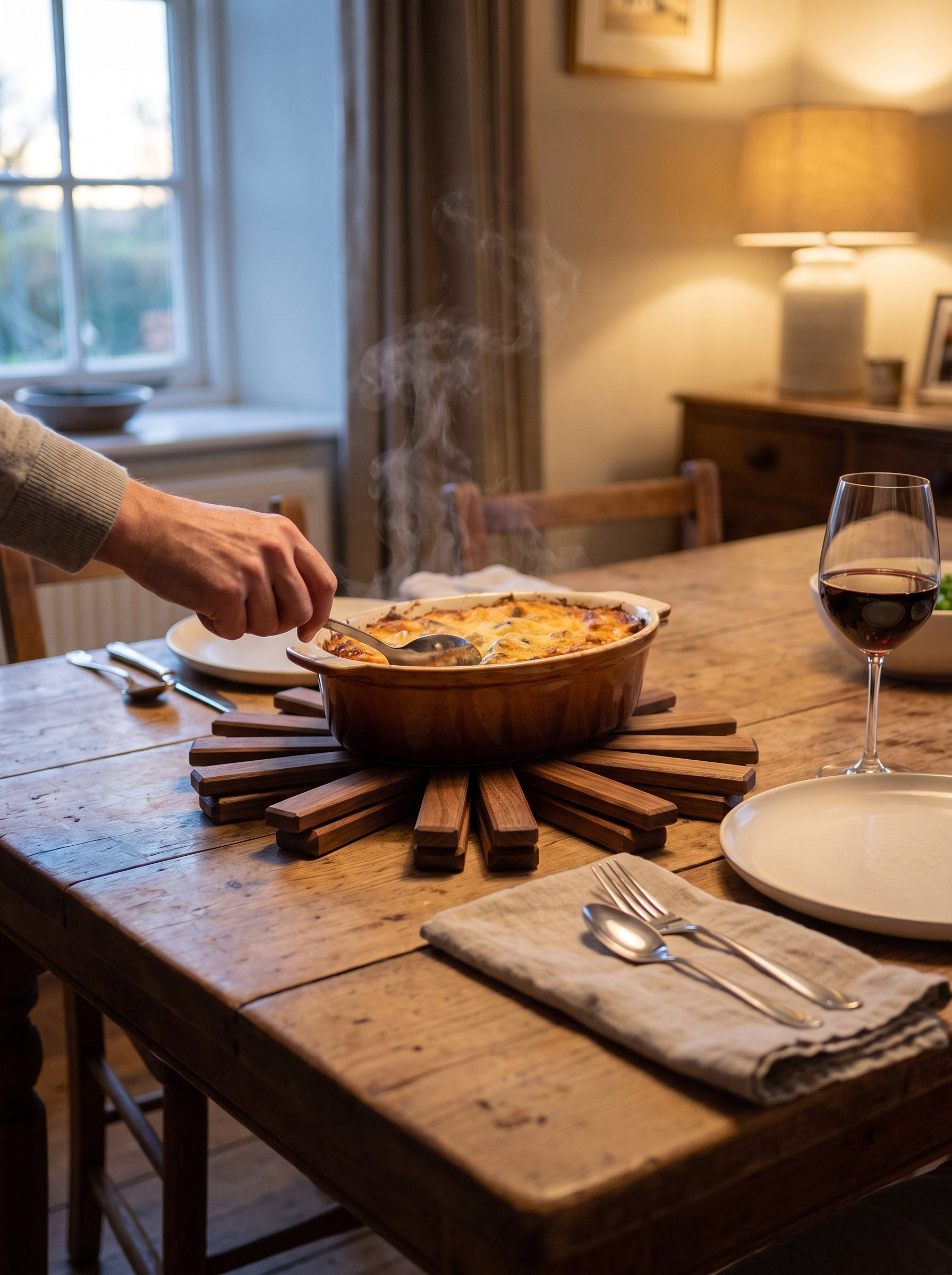 Foldable Wooden Table Mat Protection That Looks Beautiful