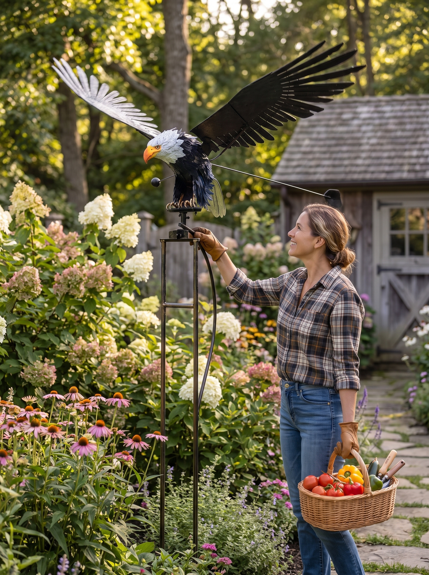 Flapping Wing Garden Bird Ornament Watch It Take Flight