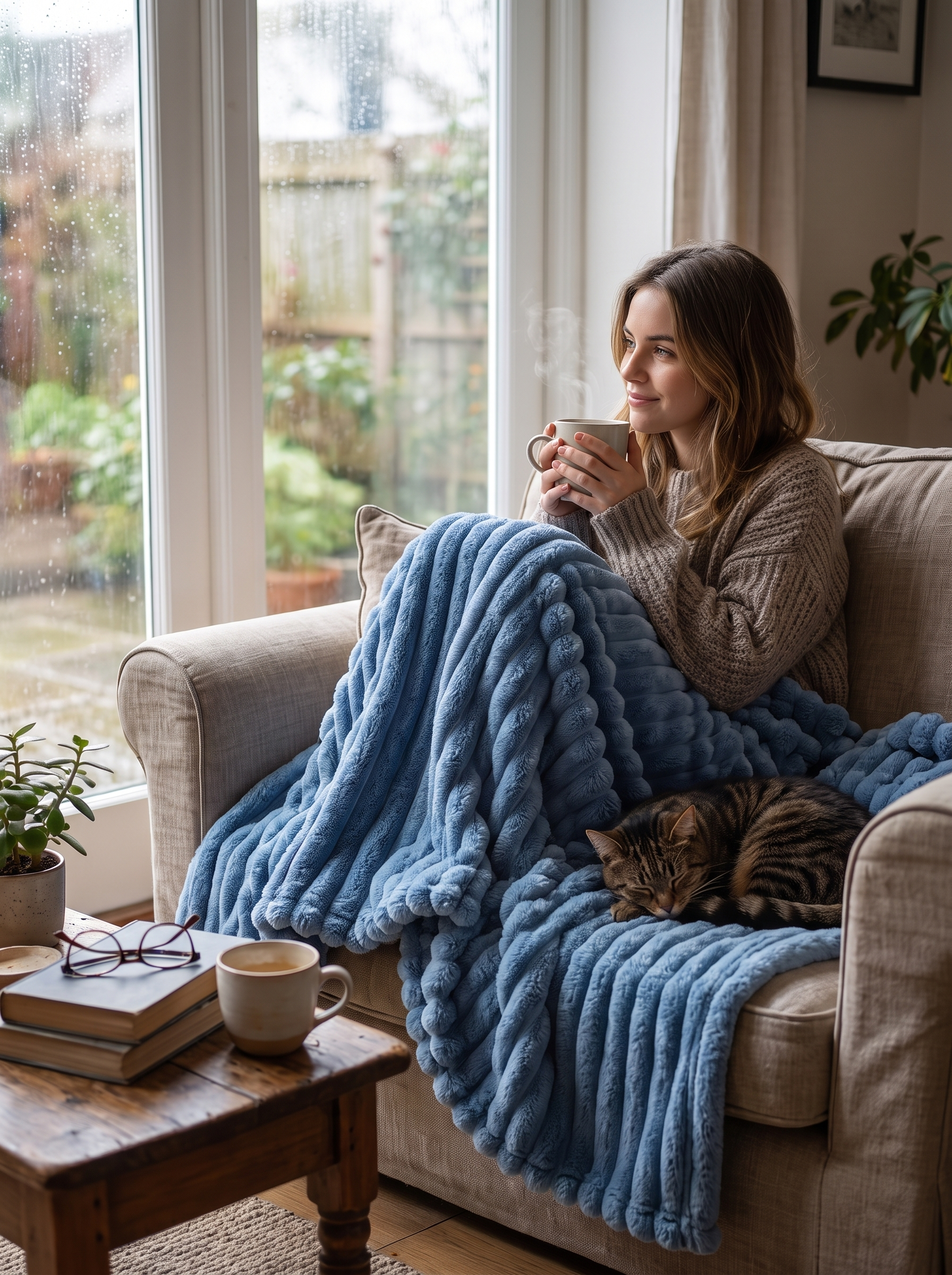 Plush Faux Fur Throw Blanket Texture That Transforms A Room