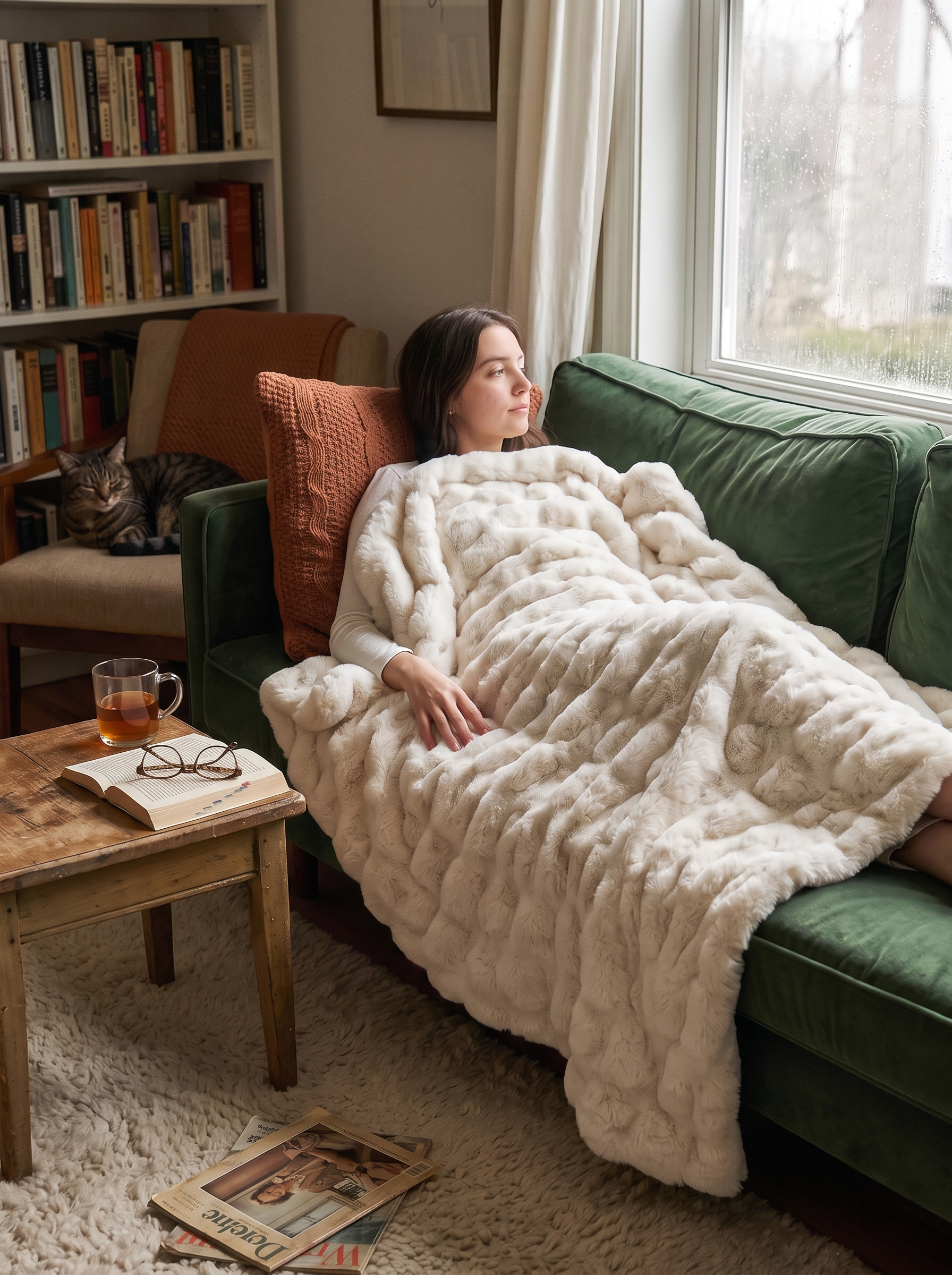 Deep Pile Faux Fur Throw Hotel Style At Home