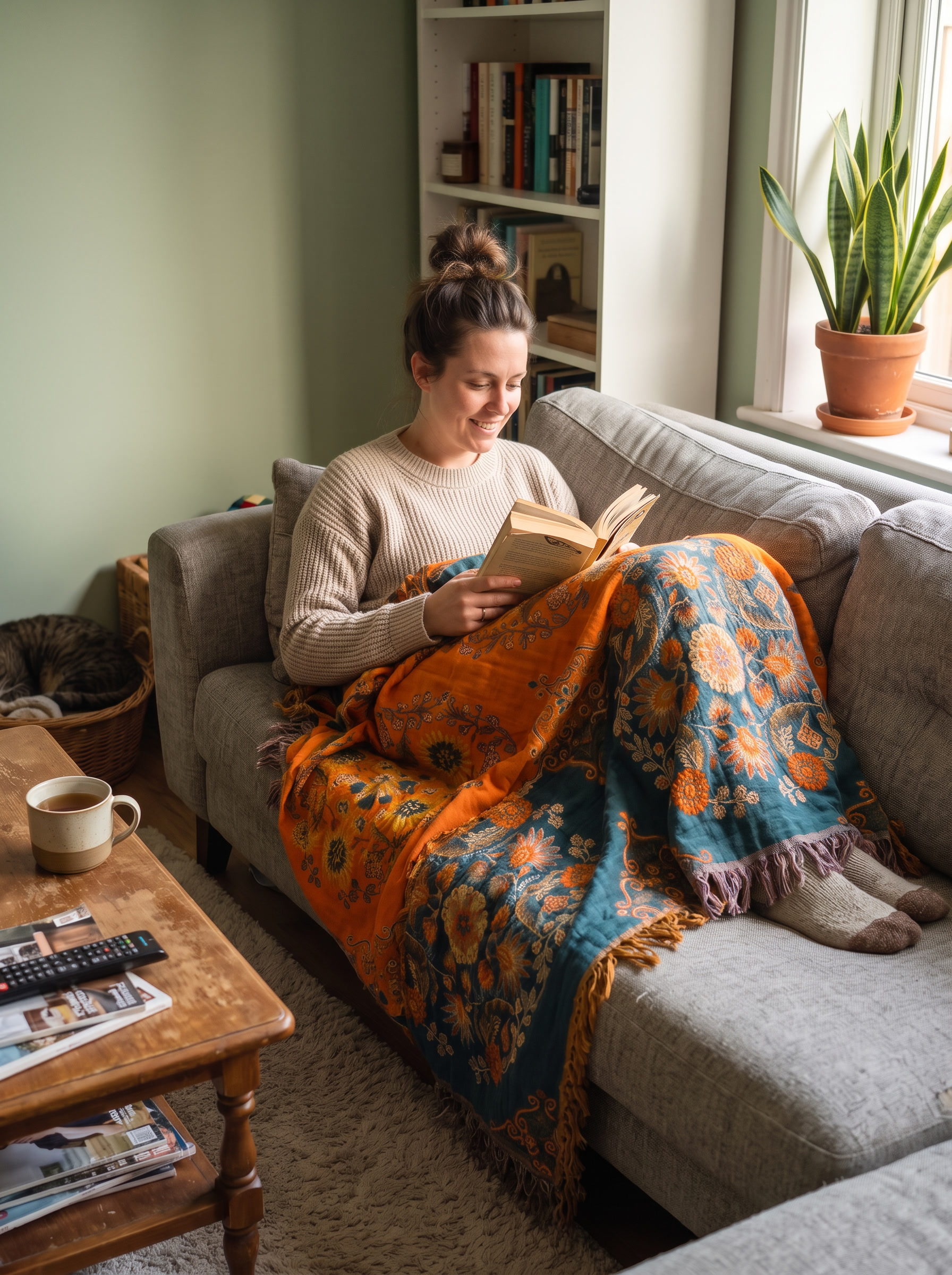 Reversible Cotton Fringe Throw A Finishing Touch With Tassels